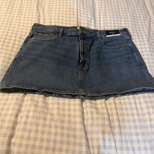 Abercrombie & Fitch Dark Blue Denim Mini Skirt